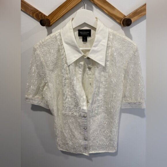🌟 ST. JOHN COUTURE Blouse- Size 12 - Picture 11 of 11